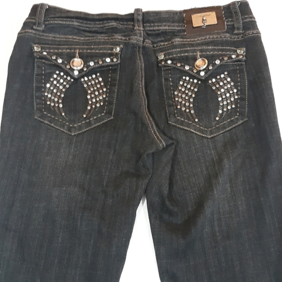 La Idol Usa Black Bootcut Jeans Jrs 